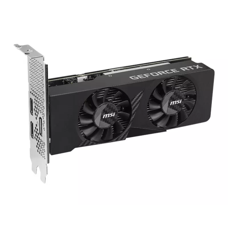 MSI graphics card GeForce RTX 3050 6 GB GDDR6, PCIe x8 4.0, 1492 MHz boost, 96-bit, 2x HDMI 2.1 + DP 1.4a, 70 W, 2-fan, FH/HL