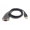 Equip USB-A to Serial (DB9) Cable, M/M 1.5m, Black, 1.5 m, USB Type-A, DB-9, Male, Male