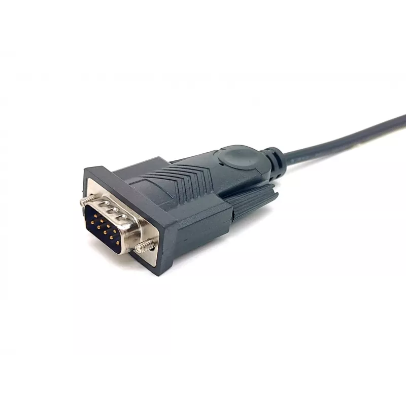 Equip USB-A to Serial (DB9) Cable, M/M 1.5m, Black, 1.5 m, USB Type-A, DB-9, Male, Male