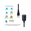 Equip USB-A to Serial (DB9) Cable, M/M 1.5m, Black, 1.5 m, USB Type-A, DB-9, Male, Male