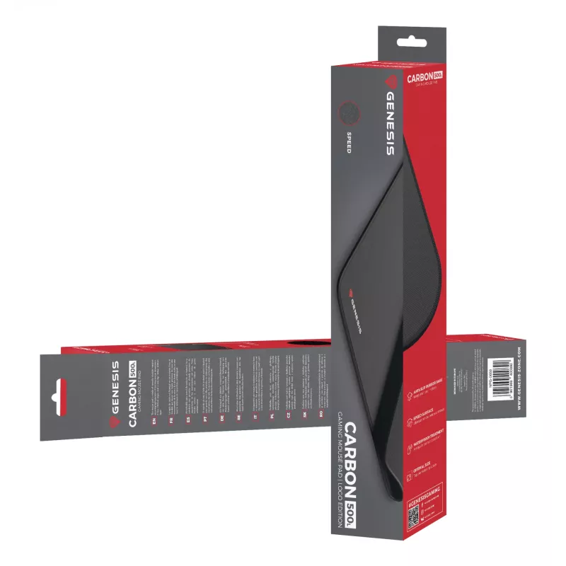 GENESIS Carbon 500 L Gaming mouse pad Black