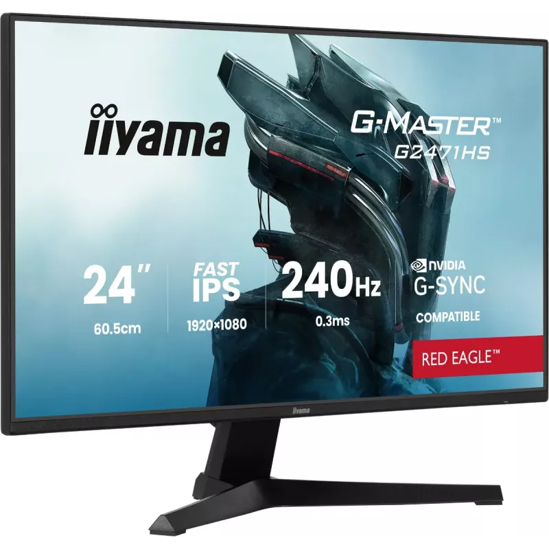 iiyama G-MASTER G2471HS-B1 computer monitor 60.5 cm (23.8 inch) 1920 x 1080 pixels Full HD Black