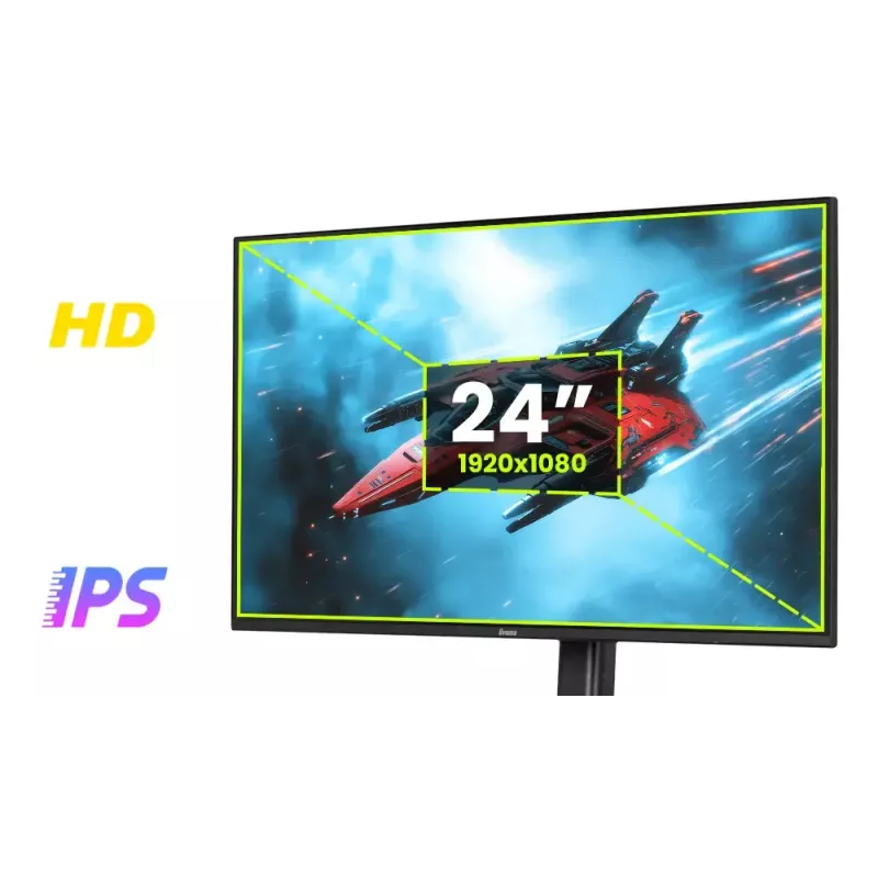 iiyama G-MASTER G2471HS-B1 computer monitor 60.5 cm (23.8 inch) 1920 x 1080 pixels Full HD Black
