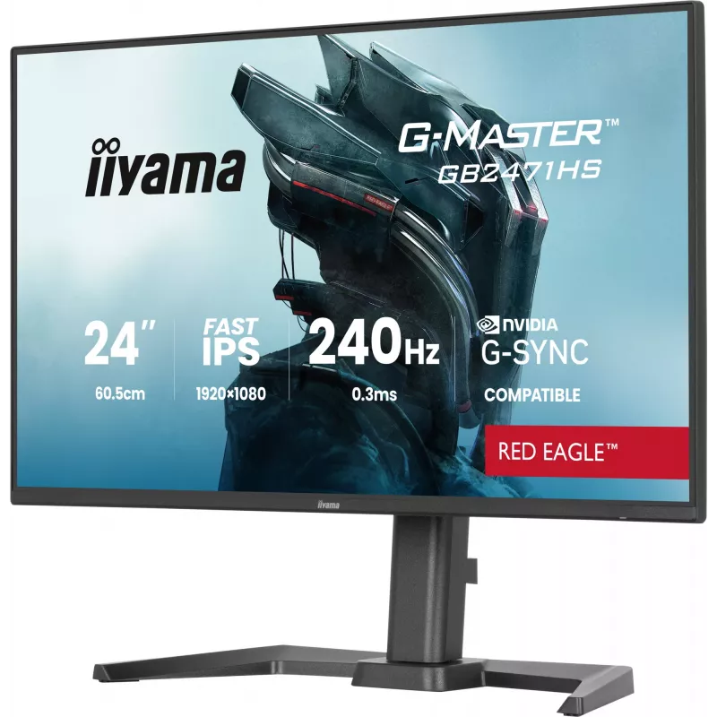iiyama G-MASTER GB2471HS-B1 computer monitor 60.5 cm (23.8 inch) 1920 x 1080 pixels Full HD Black