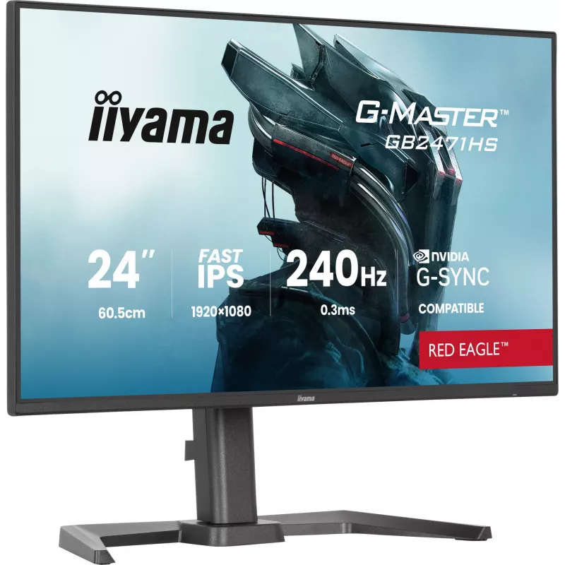 iiyama G-MASTER GB2471HS-B1 computer monitor 60.5 cm (23.8 inch) 1920 x 1080 pixels Full HD Black