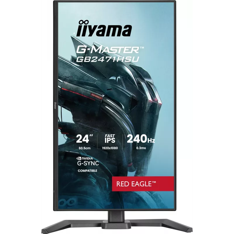 iiyama G-MASTER GB2471HSU-B1 computer monitor 60.5 cm (23.8 inch) 1920 x 1080 pixels Full HD Black