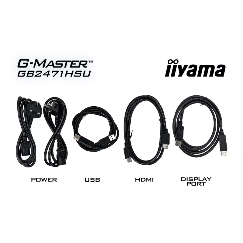 iiyama G-MASTER GB2471HSU-B1 computer monitor 60.5 cm (23.8 inch) 1920 x 1080 pixels Full HD Black