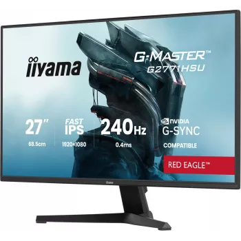 Monitor IIYAMA G2771HSU-B1 27 inch Fast IPS Full HD 1920x1080 240Hz HDR10 FreeSync G-SYNC Compatible