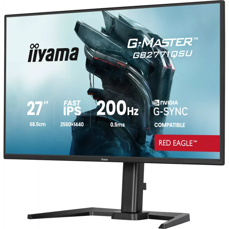 iiyama G-MASTER GB2771QSU-B1 computer monitor 68.6 cm (27 inch) 2560 x 1440 pixels Wide Quad HD Black