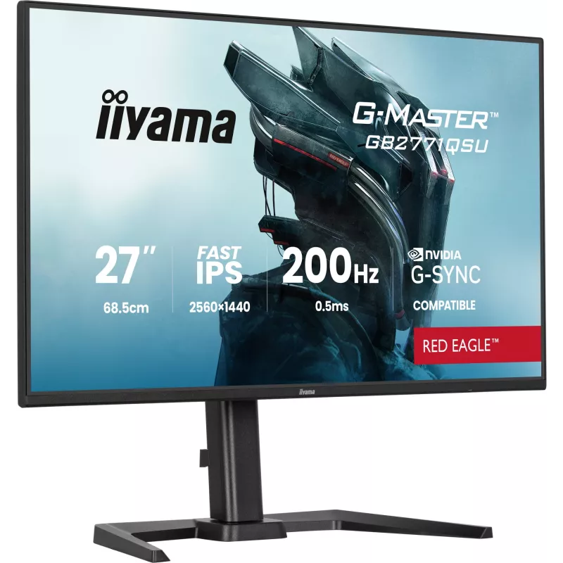 iiyama G-MASTER GB2771QSU-B1 computer monitor 68.6 cm (27 inch) 2560 x 1440 pixels Wide Quad HD Black