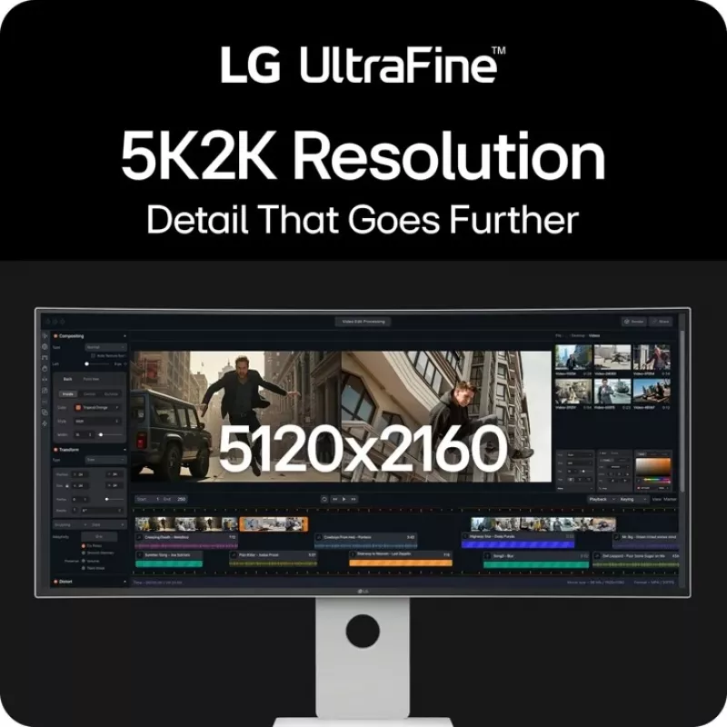 LG 40U990A-W computer monitor 101.6 cm (40 inch) 5120 x 2160 pixels WUHD Black