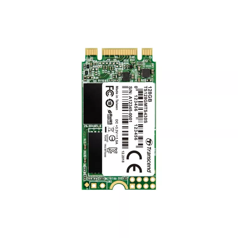 TRANSCEND SSD 430s 128GB M.2 2242 SATA Ill 6gb/s 3D Nand Flash