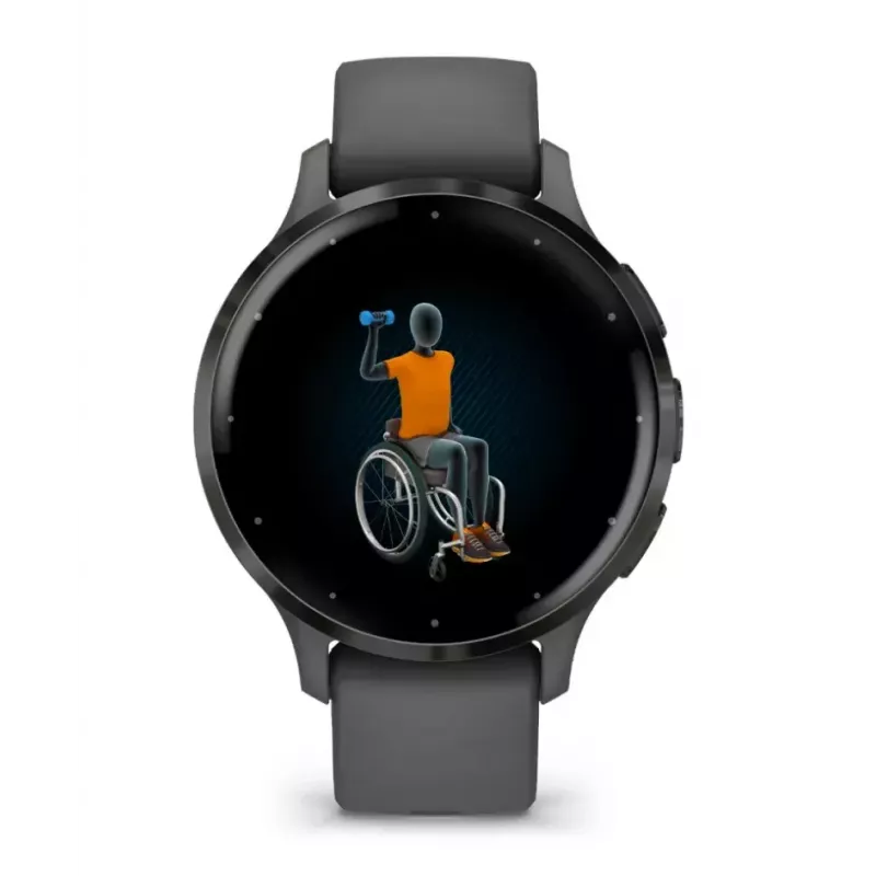 Smartwatch GARMIN Venu 3S — 41 mm grey polymer case, 1.2 inch AMOLED, 10-day battery, 5 ATM