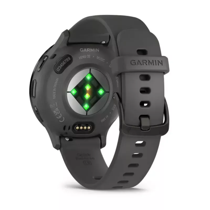 Smartwatch GARMIN Venu 3S — 41 mm grey polymer case, 1.2 inch AMOLED, 10-day battery, 5 ATM