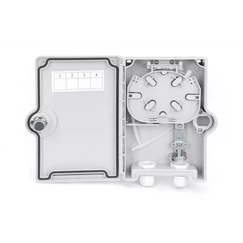 DIGITUS Outdoor FTTH Box, IP65 for 2x SC/SX adapters or 2x LC/DX