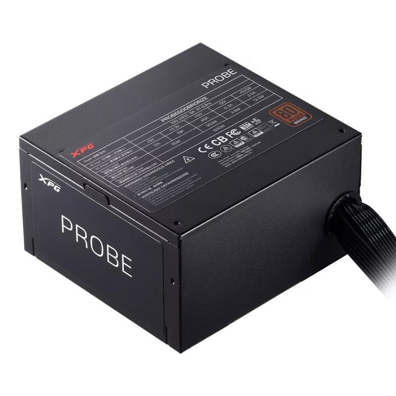 XPG PROBE 700 BRONZE Power Supply, 700 W, 100 - 240 V, 47 - 63 Hz, 10 A, Active, 19 A