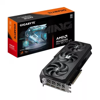 GIGABYTE Radeon RX 9070 XT GAMING 16G Graphics Card - 16GB GDDR6, 256bit, PCI-E 5.0, 2970 MHz Core Clock, 2 x DisplayPort 2.1a, 2 x HDMI 2.1b, GV-R9070XTGAMING-16GD