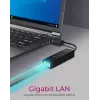 ICY BOX IB-HUB1419-LAN USB 3.2 Gen 1 (3.1 Gen 1) Type-A Black
