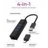 ICY BOX IB-HUB1419-LAN USB 3.2 Gen 1 (3.1 Gen 1) Type-A Black