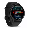 GARMIN INTERNATIONAL Venu 3 - Slate stainless steel bezel with black case and silicone band - 45mm