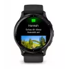 GARMIN INTERNATIONAL Venu 3 - Slate stainless steel bezel with black case and silicone band - 45mm