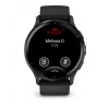 GARMIN INTERNATIONAL Venu 3 - Slate stainless steel bezel with black case and silicone band - 45mm
