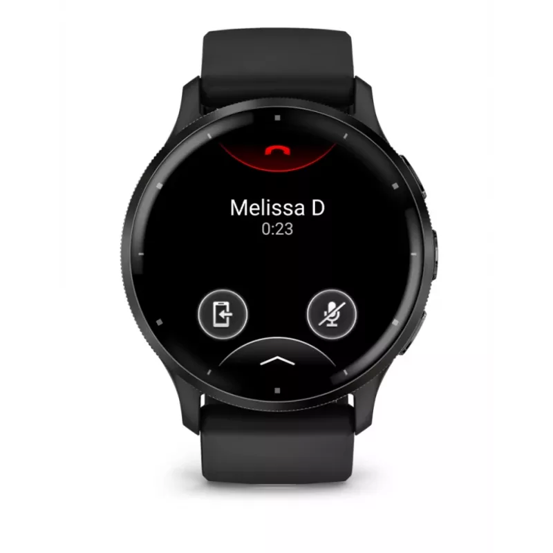 GARMIN INTERNATIONAL Venu 3 - Slate stainless steel bezel with black case and silicone band - 45mm