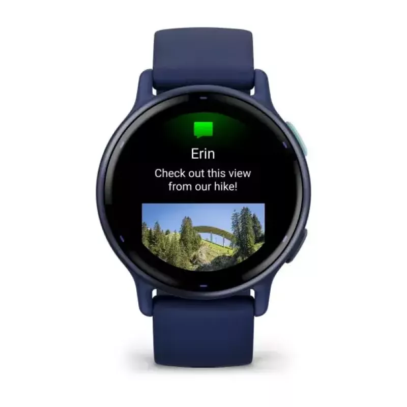 Smartwatch GARMIN Vivoactive 5 — sport watch, 42 mm aluminium/polymer case, AMOLED 1.2 inch, GPS/GLONASS/Galileo, optical HR, SpO2, 5 ATM, Bluetooth/NFC