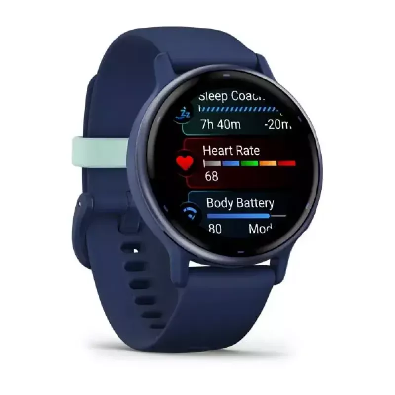 Smartwatch GARMIN Vivoactive 5 — sport watch, 42 mm aluminium/polymer case, AMOLED 1.2 inch, GPS/GLONASS/Galileo, optical HR, SpO2, 5 ATM, Bluetooth/NFC