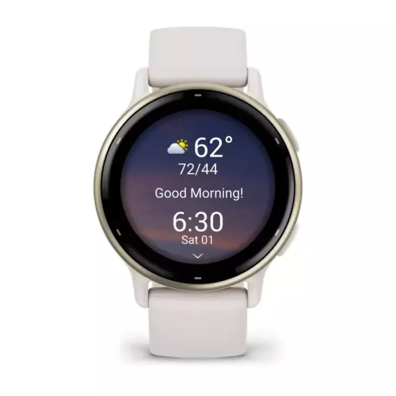 Smartwatch GARMIN Vivoactive 5 — sport watch, 42 mm aluminium/polymer case, AMOLED 1.2 inch, GPS/GLONASS/Galileo, HR & SpO2, 5 ATM, 11 days battery