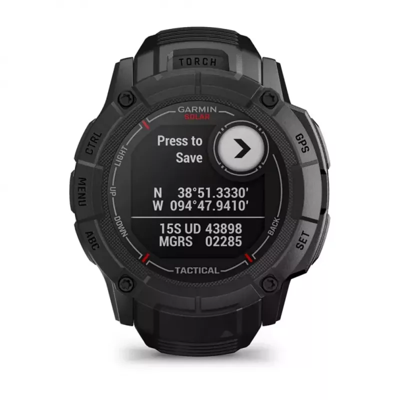 Garmin Instinct 2X Solar Tactical Edition smartwatch, 50 mm, black