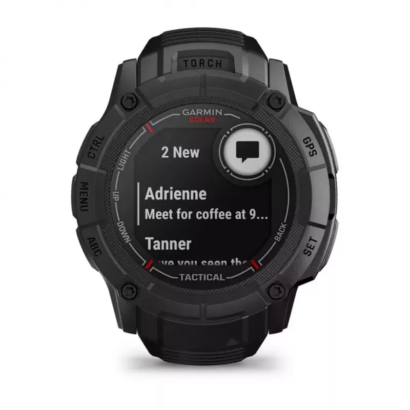 Garmin Instinct 2X Solar Tactical Edition smartwatch, 50 mm, black