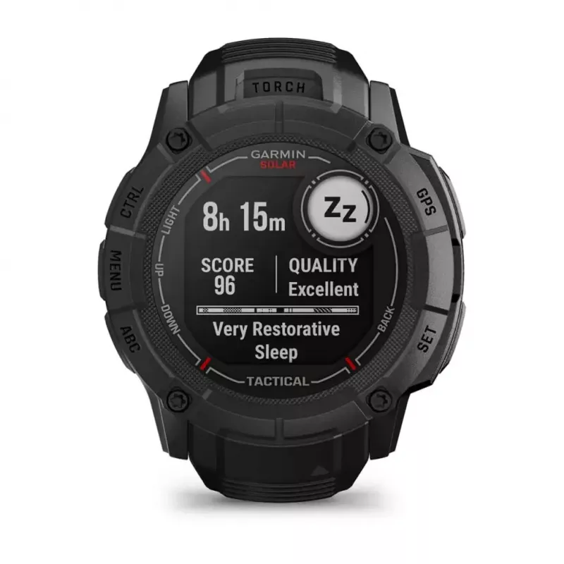 Garmin Instinct 2X Solar Tactical Edition smartwatch, 50 mm, black