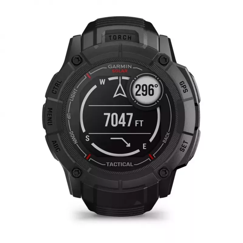 Garmin Instinct 2X Solar Tactical Edition smartwatch, 50 mm, black