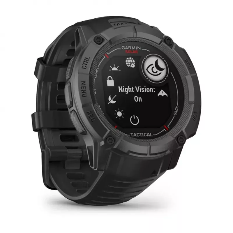 Garmin Instinct 2X Solar Tactical Edition smartwatch, 50 mm, black