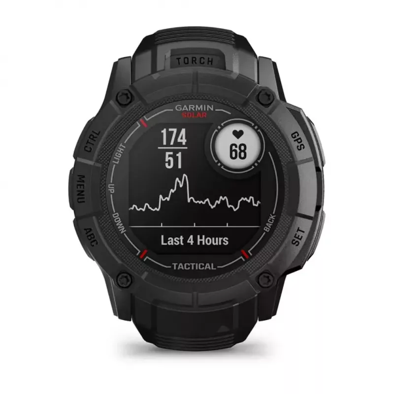 Garmin Instinct 2X Solar Tactical Edition smartwatch, 50 mm, black
