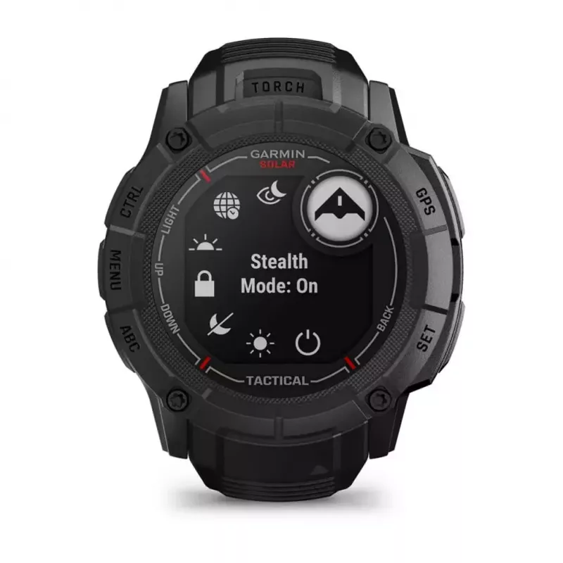 Garmin Instinct 2X Solar Tactical Edition smartwatch, 50 mm, black