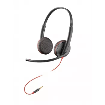 HP Poly Blackwire C3225 Top, Wired, Office/Call center, 87 g, Headset, Black