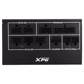 XPG COREREACTOR II 850W Power Supply, 850 W, 100 - 240 V, 47 - 63 Hz, 12 A, 22 A, 62.5 A