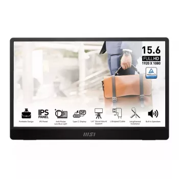 MSI PRO MP161DE E2 computer monitor 39.6 cm (15.6 inch) 1920 x 1080 pixels Full HD LED Black