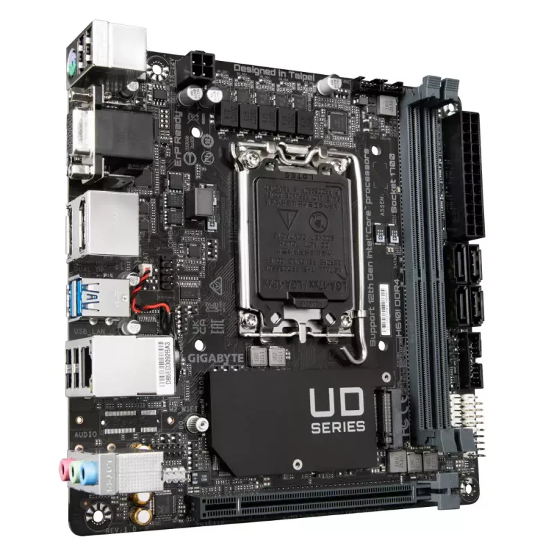 Motherboard GIGABYTE H610I DDR4, Intel LGA 1700, Mini-ITX