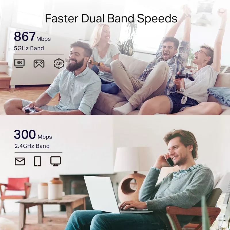 Network repeater TP-Link AC1200 Mesh Wi-Fi Extender