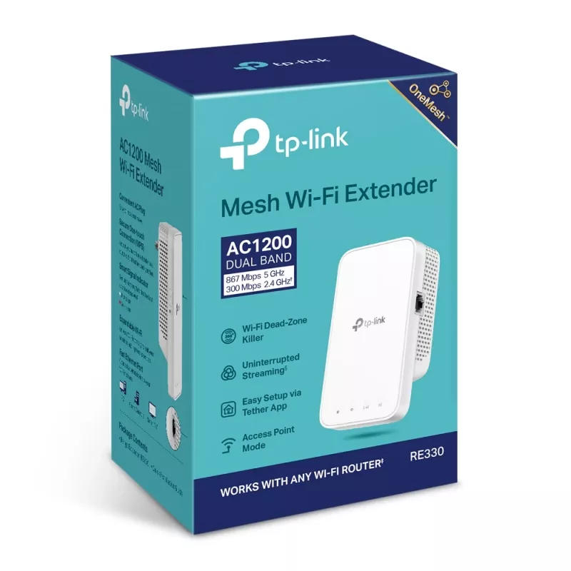 Network repeater TP-Link AC1200 Mesh Wi-Fi Extender