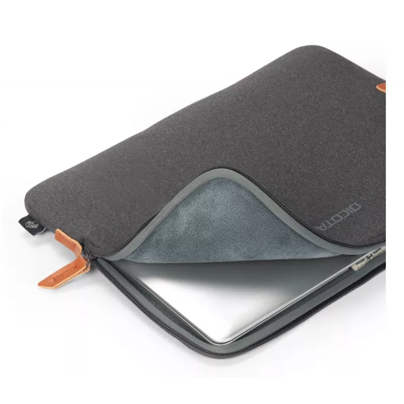 DICOTA Skin Urban Anthracite - 16in MacBook Sleeve - Anthracite / Recycled Polyester Neoprene Fabric