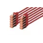 DIGITUS Patch cable - CAT6 - S/FTP - Snagless - Cu - 3m - red - 10pk