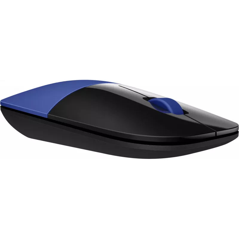 HP Z3700 Blue Wireless Mouse, Ambidextrous, Optical, RF Wireless, 1200 DPI, Blue