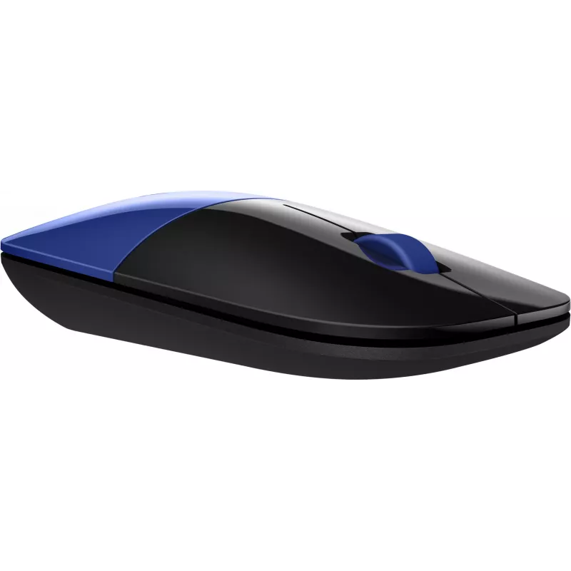 HP Z3700 Blue Wireless Mouse, Ambidextrous, Optical, RF Wireless, 1200 DPI, Blue