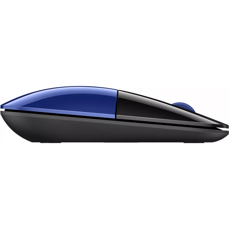 HP Z3700 Blue Wireless Mouse, Ambidextrous, Optical, RF Wireless, 1200 DPI, Blue