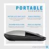 HP Z3700 Blue Wireless Mouse, Ambidextrous, Optical, RF Wireless, 1200 DPI, Blue
