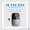 HP Z3700 Blue Wireless Mouse, Ambidextrous, Optical, RF Wireless, 1200 DPI, Blue